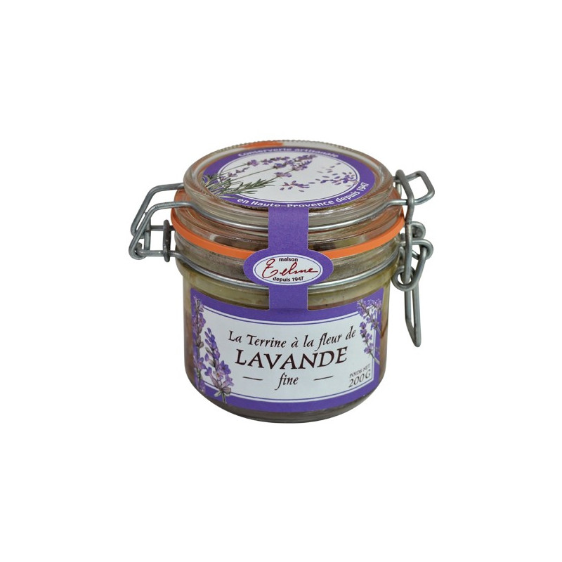 TERRINE WITH WILD LAVENDER FLOWER 200g