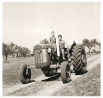 Tracteur à Salvator 1955