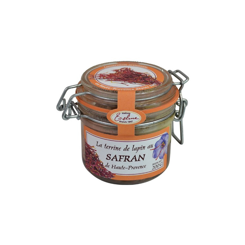 Rabbit terrine with saffron from Haute Provence 200g